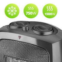 Termowentylator Farelka Elektryczny Ceramiczny 1500W Termostat Grzejnik