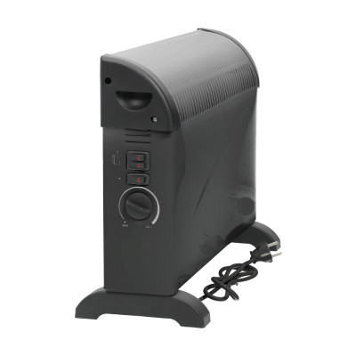 Grzejnik Elektryczny Łazienkowy Czarny 2000W Termostat Turbo 3 stopnie mocy