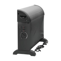 Grzejnik Elektryczny Łazienkowy Czarny 2000W Termostat Turbo 3 stopnie mocy
