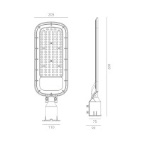 Lampa Uliczna LED 200W IP65 20000lm oświetlenie dróg, parkingów i chodników Premium