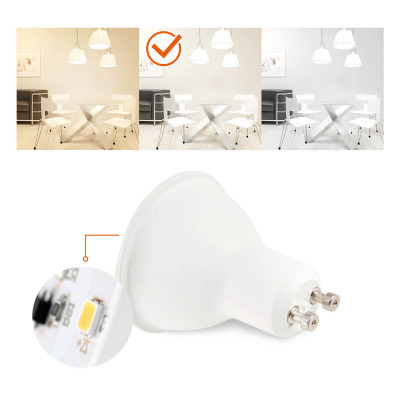 Żarówka LED GU10 3W 4000K PREMIUM 270lumeny 3 lata gwarancji