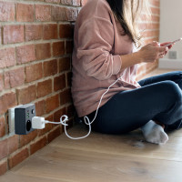 Rozgałęźnik LINEA PRO FL2 2gn+2USB/1USB-C czarny