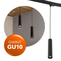 Reflektor szynowy zwieszany 3-obwodowy NEXTRACK S-LINE P 1xGU10 czarny