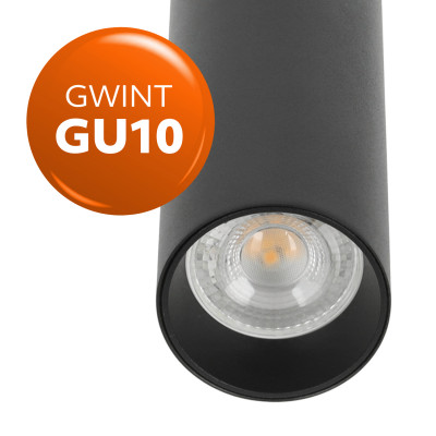 Reflektor szynowy zwieszany 3-obwodowy NEXTRACK S-LINE P 1xGU10 czarny