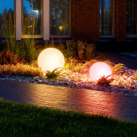 Zestaw Solar LED GARDEN BALL 30cm i 40cm RGB LLS