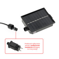 Girlanda Solarna Ogrodowa Lampki Solarne 10m 10X Żarówka LED E27 + Pilot