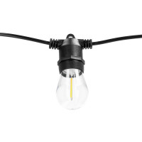 Girlanda Solarna Ogrodowa Lampki Solarne 20m 20X Żarówka LED E27 + Pilot E27