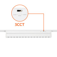 Reflektor szynowy/ track spotlight LED NEXTRACK MAGNE R2 15W 24 3CCT Białe
