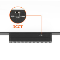 Reflektor szynowy/ track spotlight LED NEXTRACK MAGNE R2 10W 24 3CCT Czarny