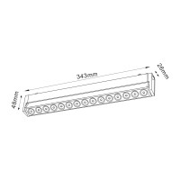 Reflektor szynowy/ track spotlight LED NEXTRACK MAGNE R2 15W 24 3CCT czarne