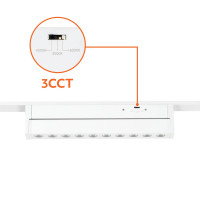 Reflektor szynowy/ track spotlight LED NEXTRACK MAGNE R2 10W 24 3CCT Białe