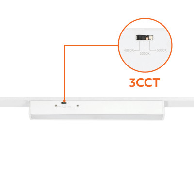 Reflektor szynowy/ track spotlight LED NEXTRACK MAGNE R1 10W 120 3CCT Białe