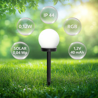Słupek ogrodowy Solar LED LUMTIC 3000K IP44 LLS