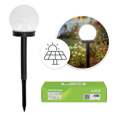 Słupek ogrodowy Solar LED ZAVIRA 10cm 4000K IP44 LLS