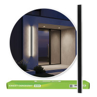Lampa Ścienna Elewacyjna Ogrodowa Kinkiet Zewnętrzny 25W 120cm