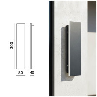 Lampa Ścienna Elewacyjna Ogrodowa Kinkiet Zewnętrzny 8W 30cm