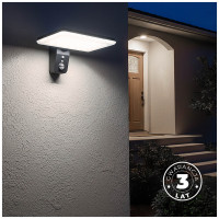 Naświetlacz Solar LED MOCNY 15W 2800lm IP64 Lampa Zewnętrzna Czujnik Ruchu