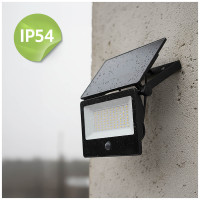Naświetlacz Solar LED MOCNY 30W 2800lm IP54 Lampa Zewnętrzna Czujnik Ruchu