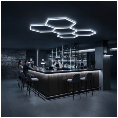 Oprawa sufitowa LED HEXLINE 208x300cm 6500K