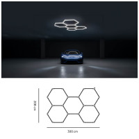 Oprawa sufitowa LED HEXLINE 208x300cm 40000K