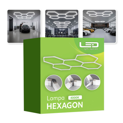 Oprawa sufitowa LED HEXLINE 208x300cm 40000K