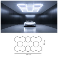 Oprawa sufitowa LED HEXLINE 300x516cm 6500K