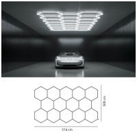 Oprawa sufitowa LED HEXLINE 300x516cm 4000K