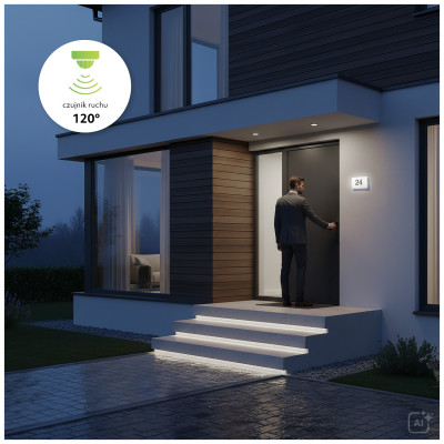 Oprawa Zewnętrzna Lampa Numer Domu Czujnik Zmierzch 5W/7W/10W 4000K IP65