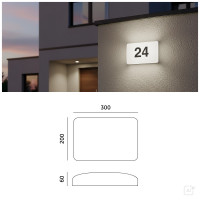 Oprawa Zewnętrzna Lampa Numer Domu Czujnik Zmierzch 5W/7W/10W 4000K IP65