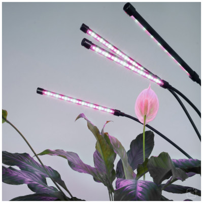 Lampa do Roślin LED do Doświetlania Wzrostu Hodowli 4 Ramiona 30W- TIMER