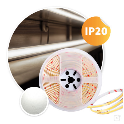 Taśma LED COB 24V 5m – jednolite światło bez widocznych punktów diod LED 4000K IP20