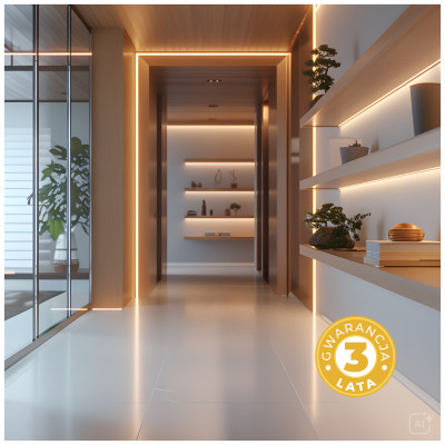 Taśma LED COB 24V 5m – jednolite światło bez widocznych punktów diod LED 3000K 24V IP20