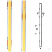 Taśma LED COB 24V 5m – jednolite światło bez widocznych punktów diod LED 4000K IP65