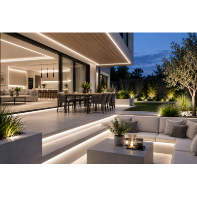 Taśma LED COB 24V 25m – jednolite światło bez widocznych punktów diod LED 4000K 24V IP65 Kobi Premium