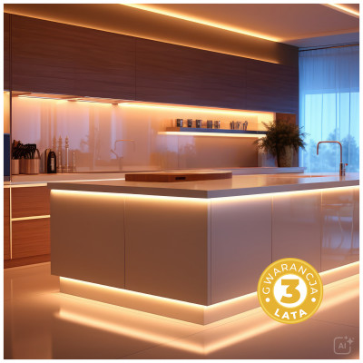 Taśma LED COB 24V 25m – jednolite światło bez widocznych punktów diod LED 3000K 24V IP65 Kobi Premium