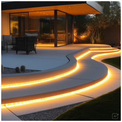 Taśma LED COB 24V 25m – jednolite światło bez widocznych punktów diod LED 3000K 24V IP65 Kobi Premium