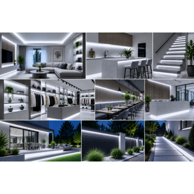 Taśma LED COB 24V 25m – jednolite światło bez widocznych punktów diod LED 6500K 24V IP65 Kobi Premium