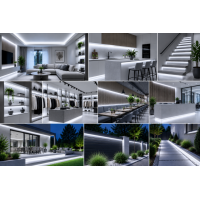 Taśma LED COB 24V 25m – jednolite światło bez widocznych punktów diod LED 6500K 24V IP65 Kobi Premium