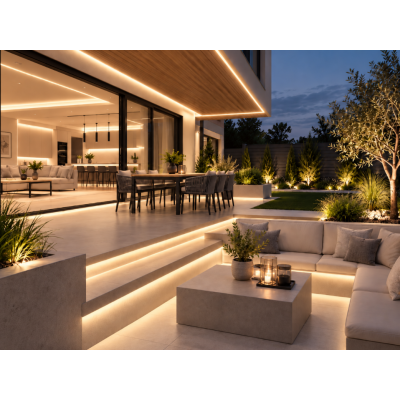 Taśma LED COB 24V 25m – jednolite światło bez widocznych punktów diod LED 3000K 24V IP65 Kobi Premium