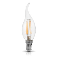 Żarówka LED E14 4W Świeczka, Barwa Ciepłobiała - Edison Filament