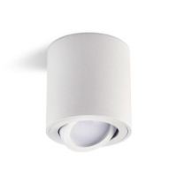 Lampa Tuba LED Natynkowa Oprawa Halogenowa Plafon, H084 - Biała + Żarówka GRATIS!