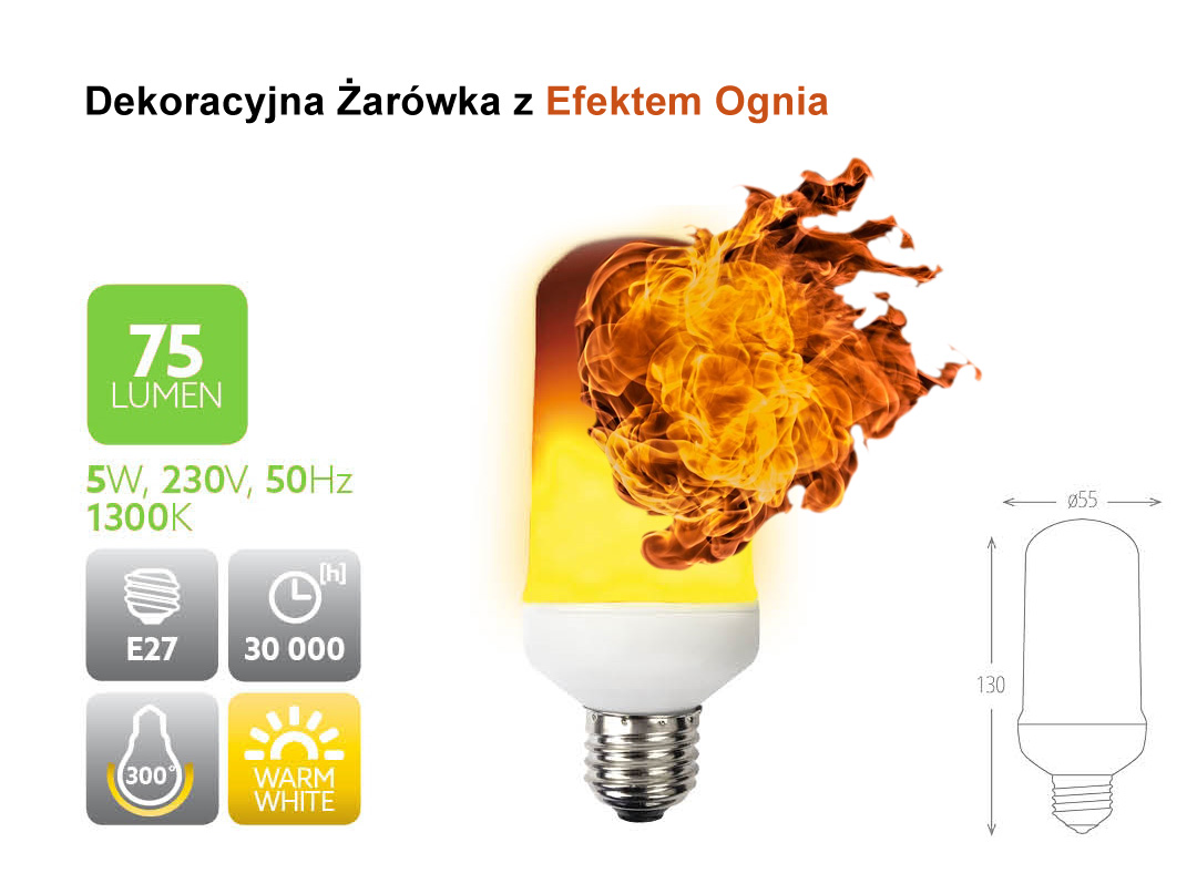żarówka z efektem ognia żarówka z efektem ognia